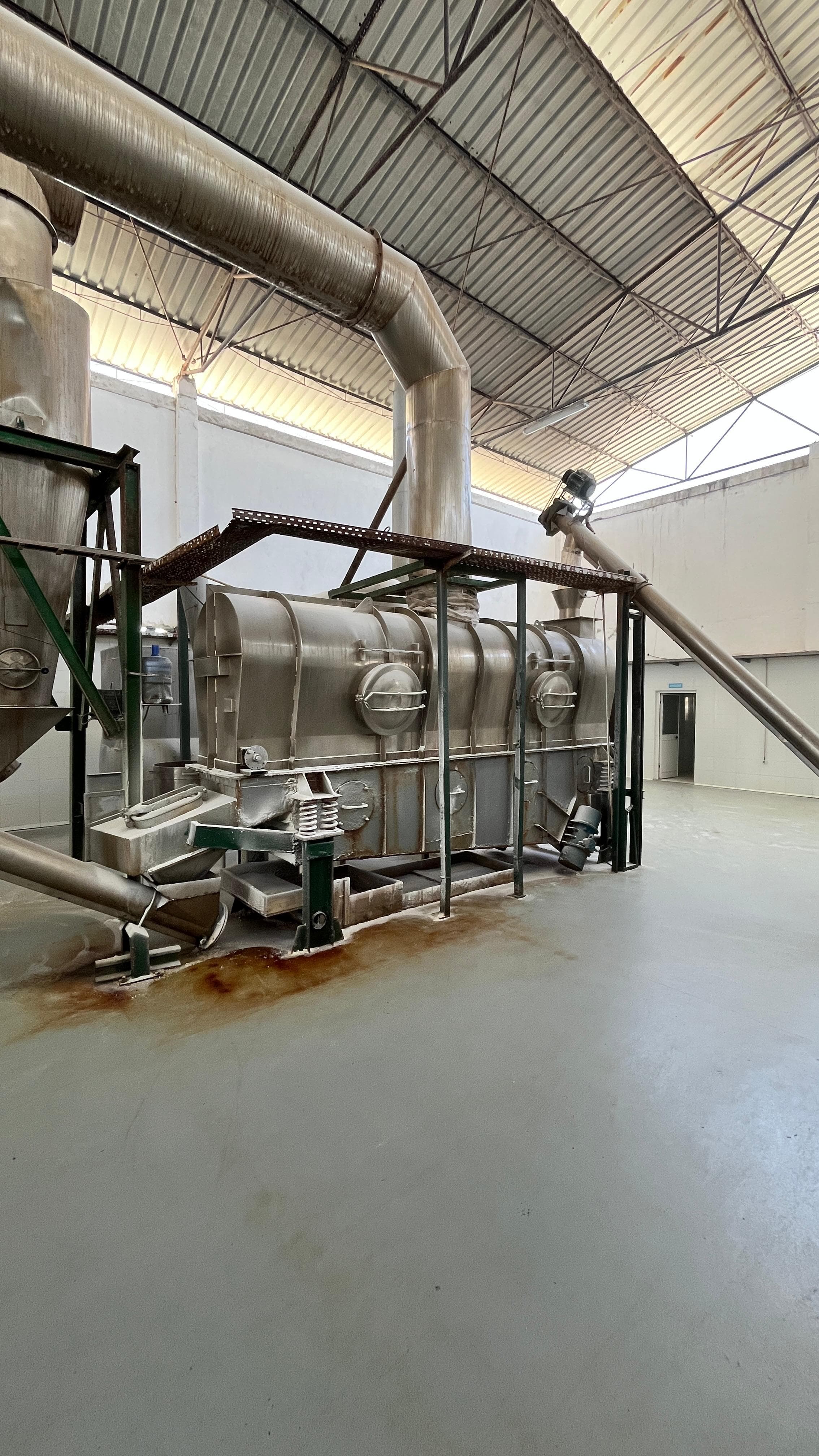 Interior of an industrial processing plant