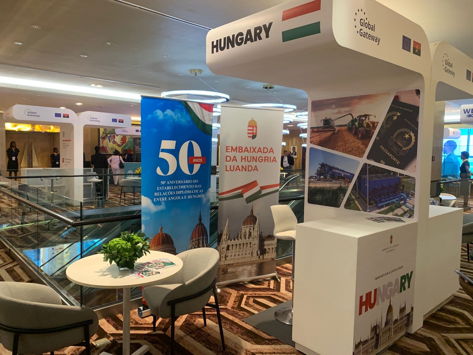 The Hungary pavilion on the forum exhibition floor